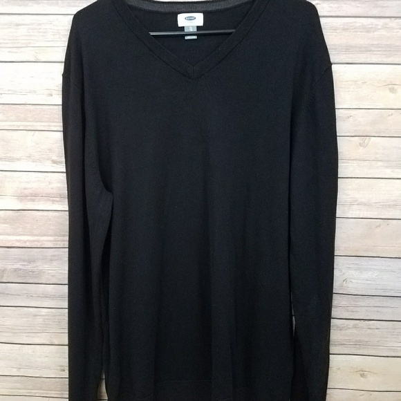 Sz XL Old Navy Black V-Neck Sweater! - Picture 2 of 3